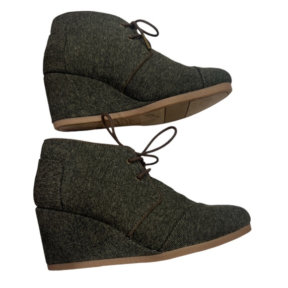 Toms Women Desert Wedge Lace Up Booties - Picture 5 of 7